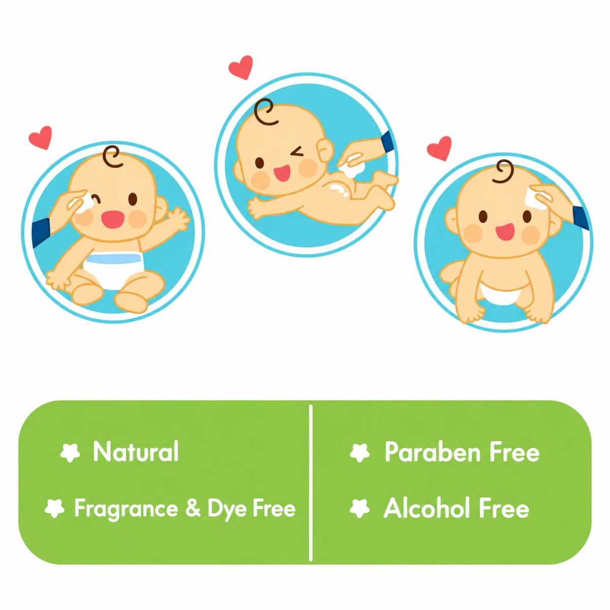 Babyjem Pambuk për Pastrimin e Bebes – 100% Pambuk, 60 Copë