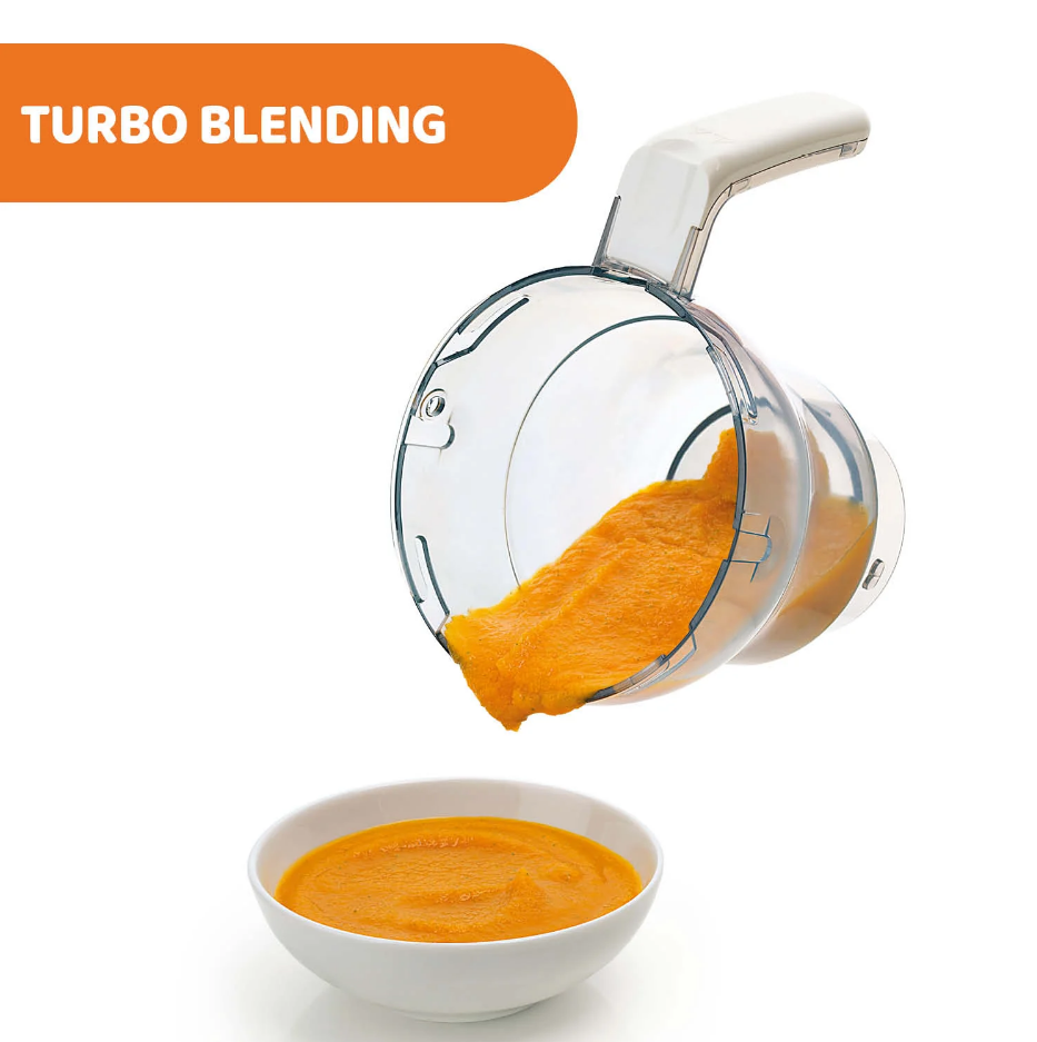 Chicco Easy Meal 4-në-1 – Blender dhe Avullues për Ushqimin e Bebes
