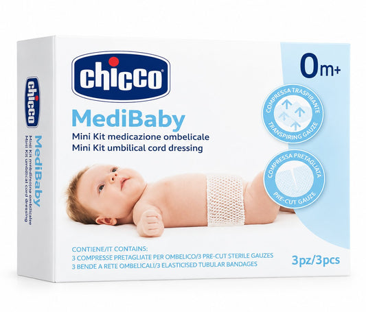 Chicco MediBaby Mini Kit – Set për Kujdesin dhe Fashimin e Kërthizës