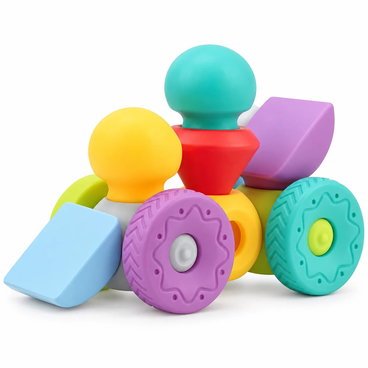 Kids Melody Set Shqisor për të Porsalindur – 32 Lodra të Buta prej Gome, 0M+