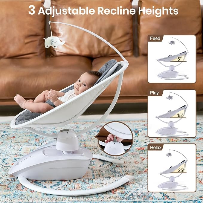 Luhatëse Elektrike VaVaSoo Multi-Motion – 5 Lëvizje, 5 Shpejtësi & Telekomandë