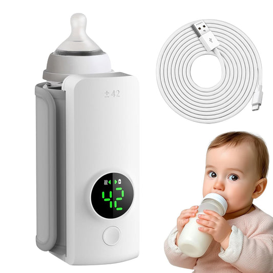 Ngrohës Portativ për Biberon – 6000mAh, Ngrohje 360° dhe 6 Nivele Temperature