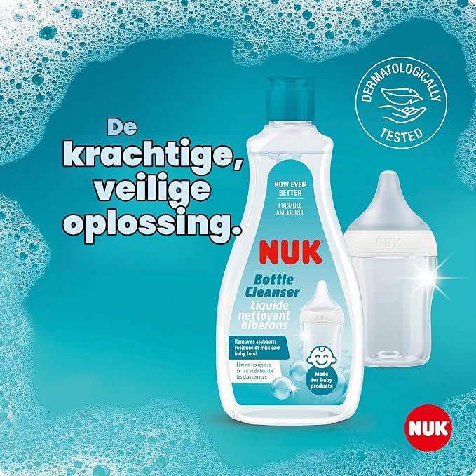 NUK Pastrues për Shishe, Biberonë dhe Aksesorë të Bebes – Baby Bottle Cleanser 500 ml