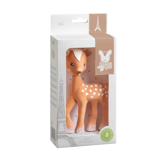 Sophie la girafe® Fanfan the Fawn – Lodër Kafshimi prej 100% Gome Natyrale