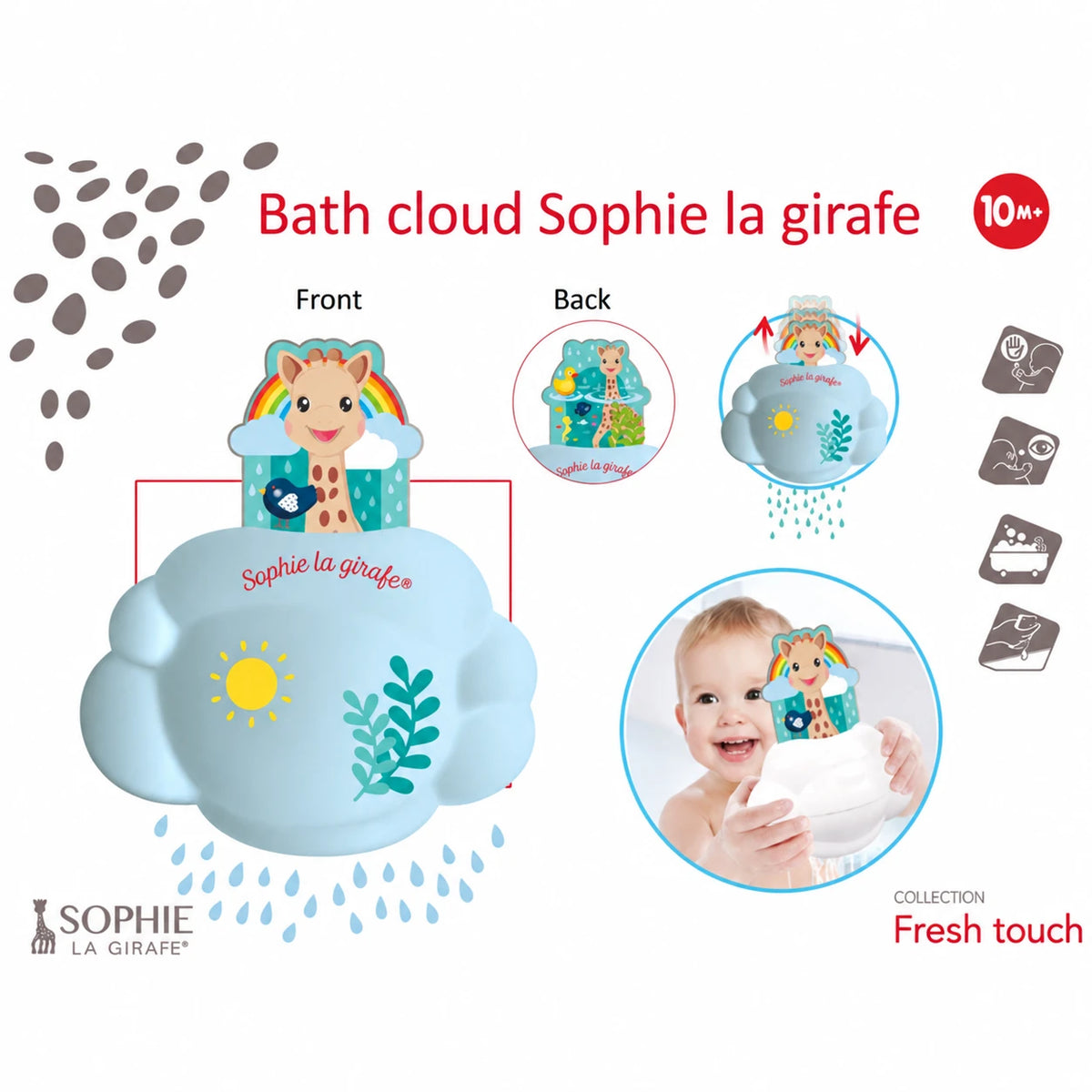 Sophie la girafe® Magic Cloud – Reja Magjike për Lojë në Banjë