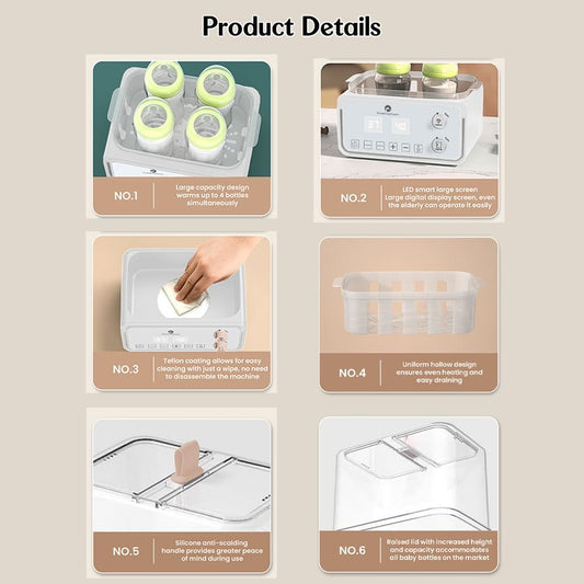 StarAndDaisy Ngrohës dhe Sterilizues Multifunksional për Dy Shishe – 500W
