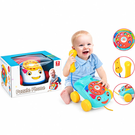 Telefon Lodër Interaktiv dhe Muzikor për Bebe – Shumëngjyrësh