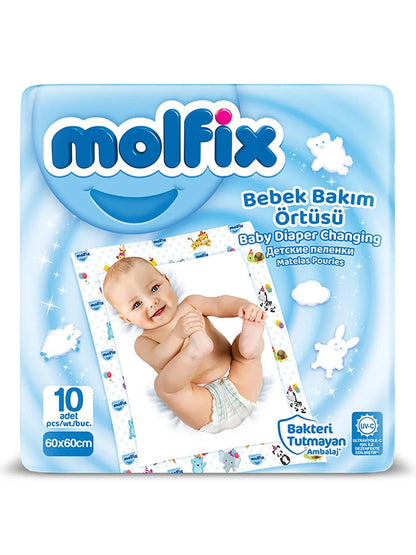Molfix – Shtroja Njëpërdorimshme për Ndërrimin e Bebit, 60 × 60 cm – foto 5
