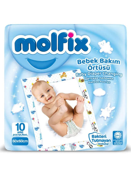 Molfix – Shtroja Njëpërdorimshme për Ndërrimin e Bebit, 60 × 60 cm – foto 4