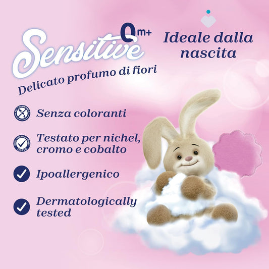 Chicco Sensitive Delicate Flowers – Zbutës për Rrobat e Bebit 0+, 750 ml – foto 2