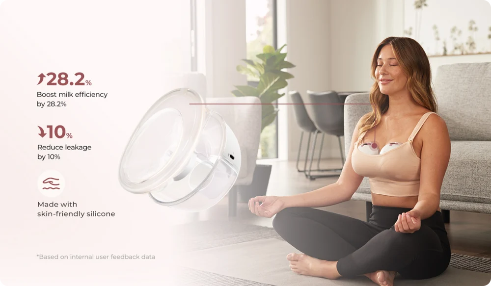 Momcozy M5 Smart – Pompë Gjiri Hands-Free me Aplikacion, Single – foto 6