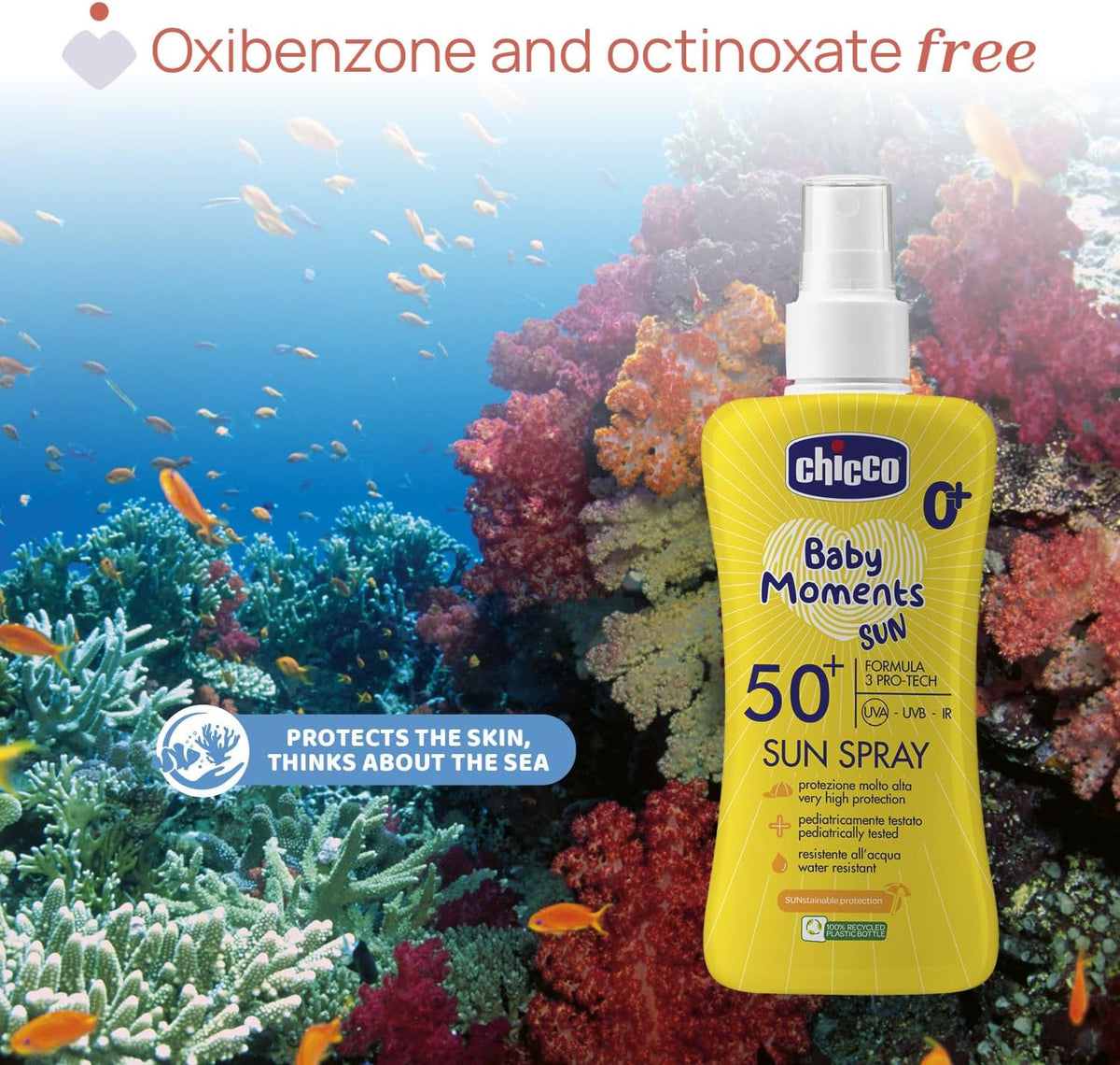 Chicco – Qumësht Spray Mbrojtës nga Dielli SPF 50+, 150 ml – foto 4