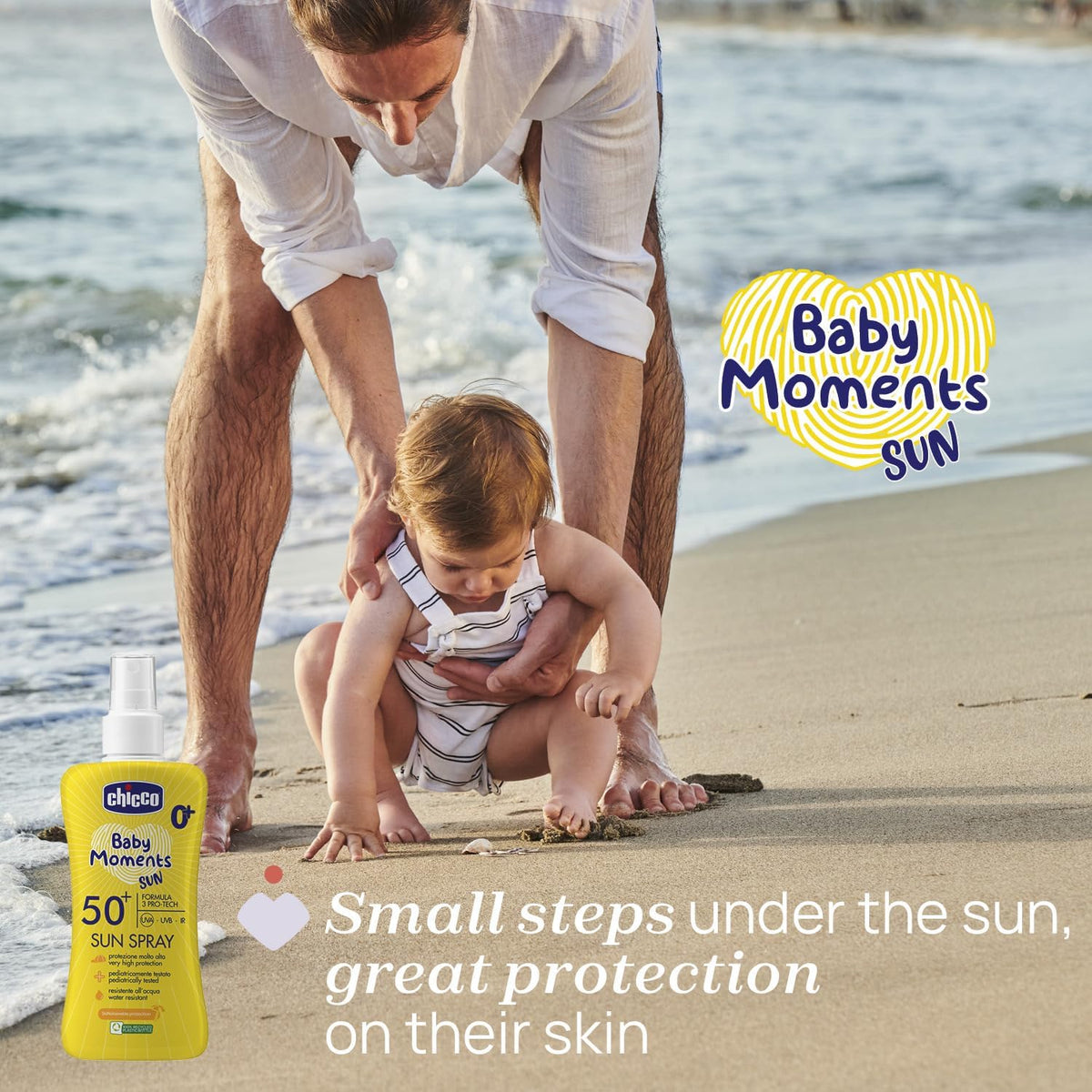 Chicco – Qumësht Spray Mbrojtës nga Dielli SPF 50+, 150 ml – foto 5