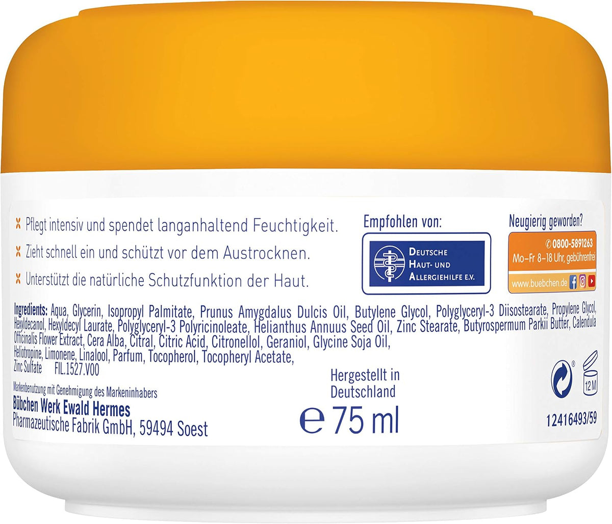 Bübchen Calendula – Krem për Fytyrën e Bebit, 75 ml – foto 3