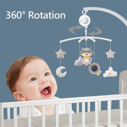 Lodër Muzikore Rrotulluese për Shtratin e Bebit – 360°
