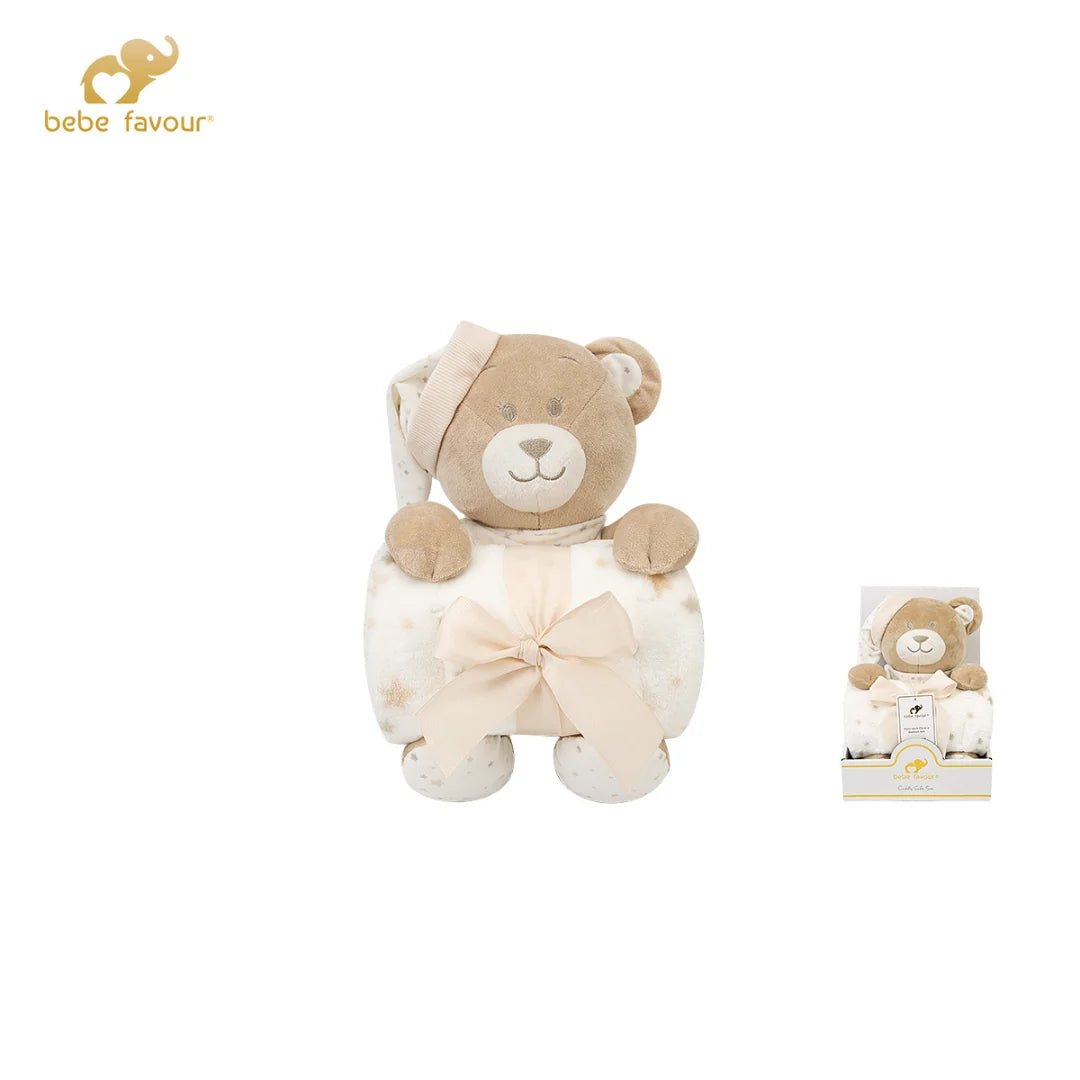 Arush 2-në-1 me Batanije – Set Dhuratë për Bebe 0M+