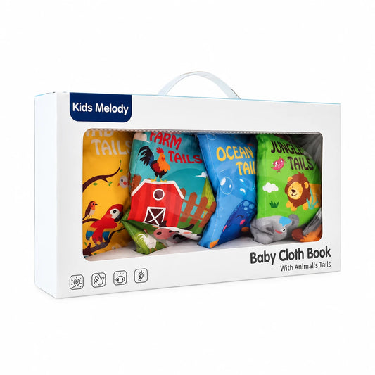 AcSmart Set me 4 Libra Shqisorë për Bebe me Lodra dhe për Daljen e Dhëmbëve – 0M+