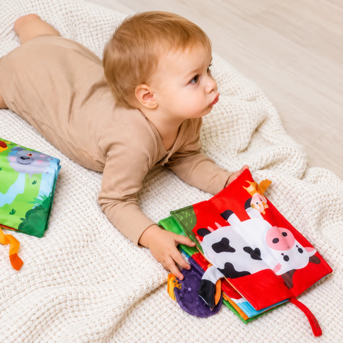 AcSmart Set me 4 Libra Shqisorë për Bebe me Lodra dhe për Daljen e Dhëmbëve – 0M+