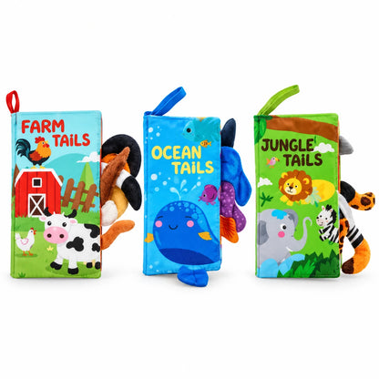 AcSmart Set me 4 Libra Shqisorë për Bebe me Lodra dhe për Daljen e Dhëmbëve – 0M+