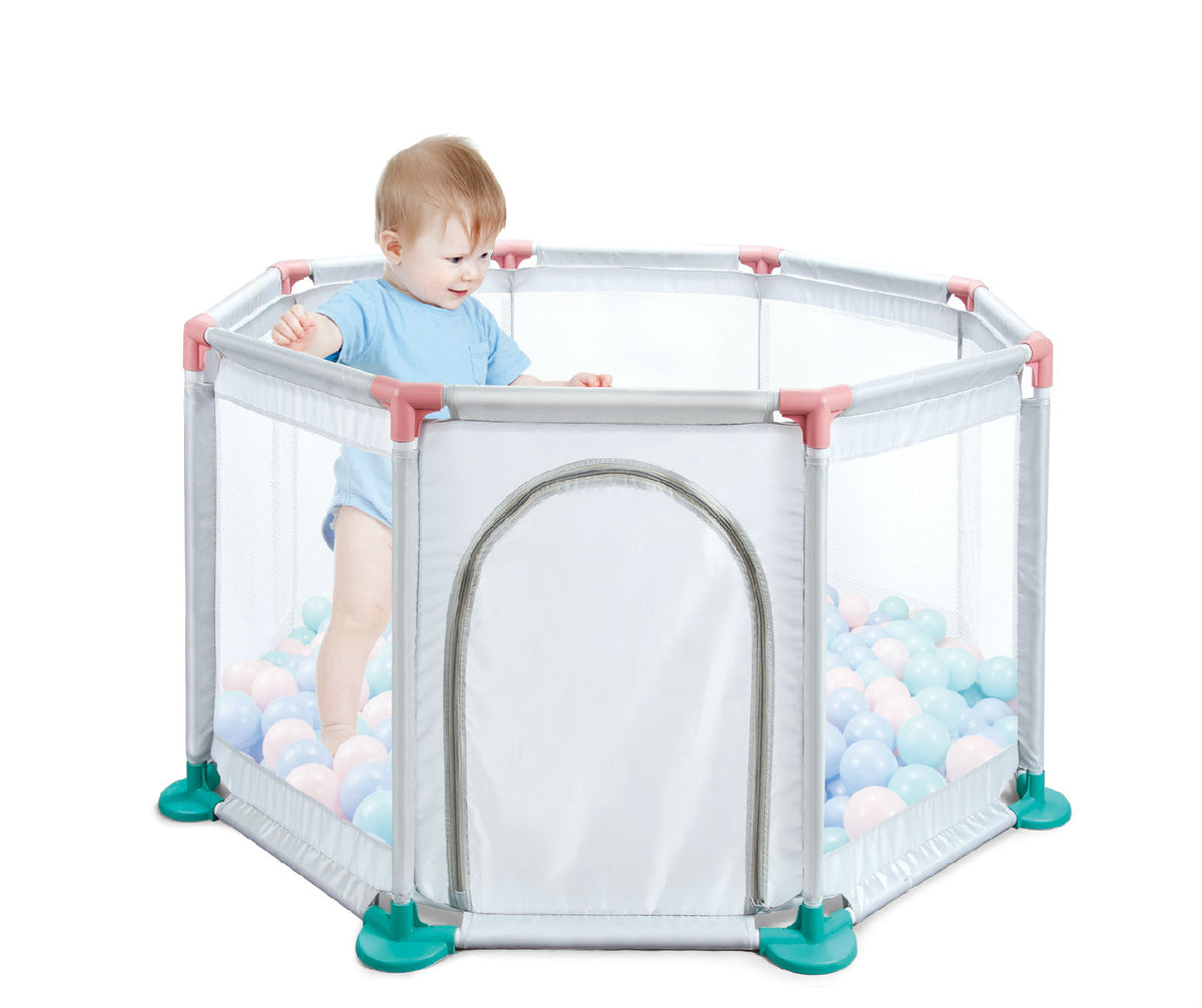 Boks i Palosshëm për Bebe me 50 Topa – 145 × 65.5 × 47 cm