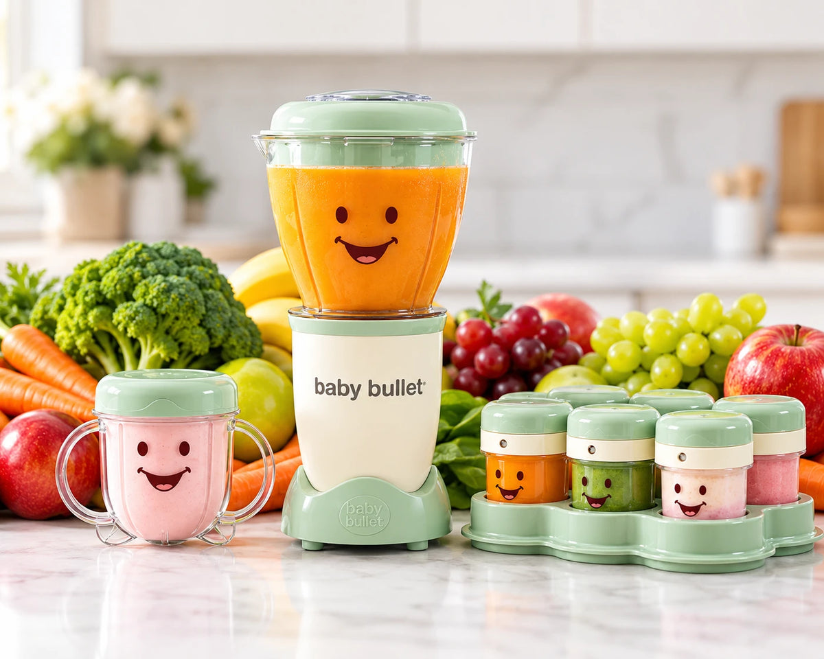 Baby Bullet 20-Piece Set – Blender & Përgatitës Ushqimi për Bebe