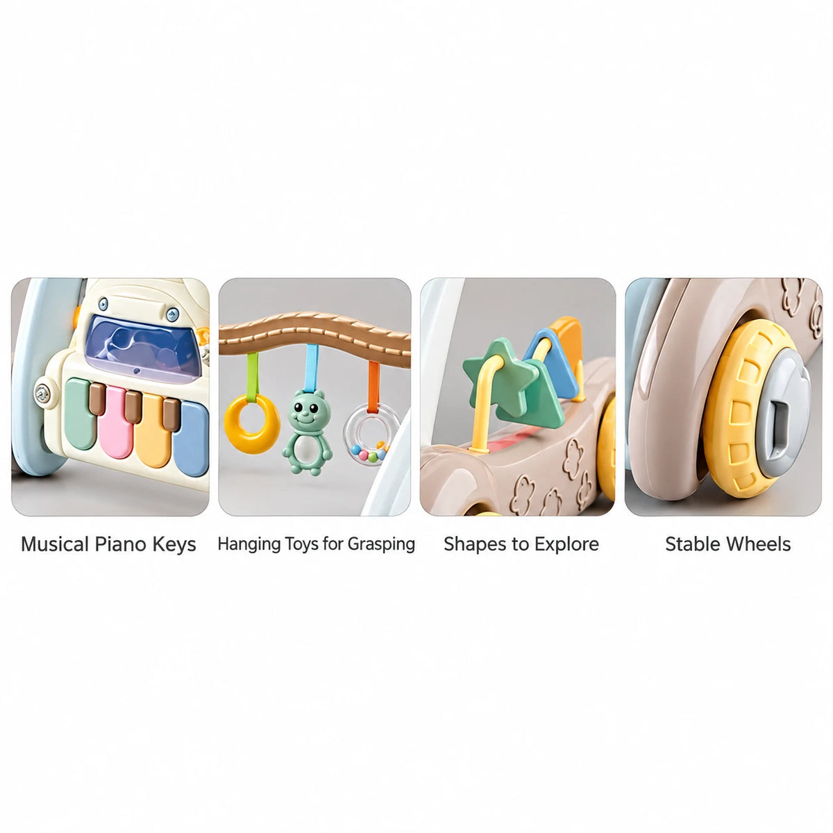 Baby Walker – Vendlojë Baby Gym Multifunksionale për Bebe 0–12 Muaj