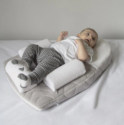 Babyjem Dyshek Ergonomik Anti-Reflux dhe Anti-Kolik për Bebe – me Bërthama Qershie për Ngrohjen e Barkut 0+