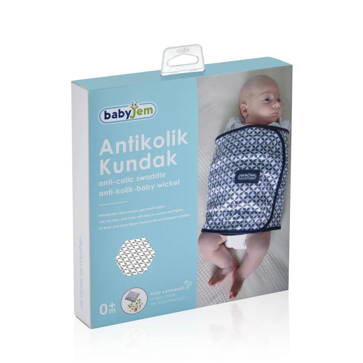 BabyJem Mbështjellës Antikolik për Bebe me Qese me Bërthama Qershie