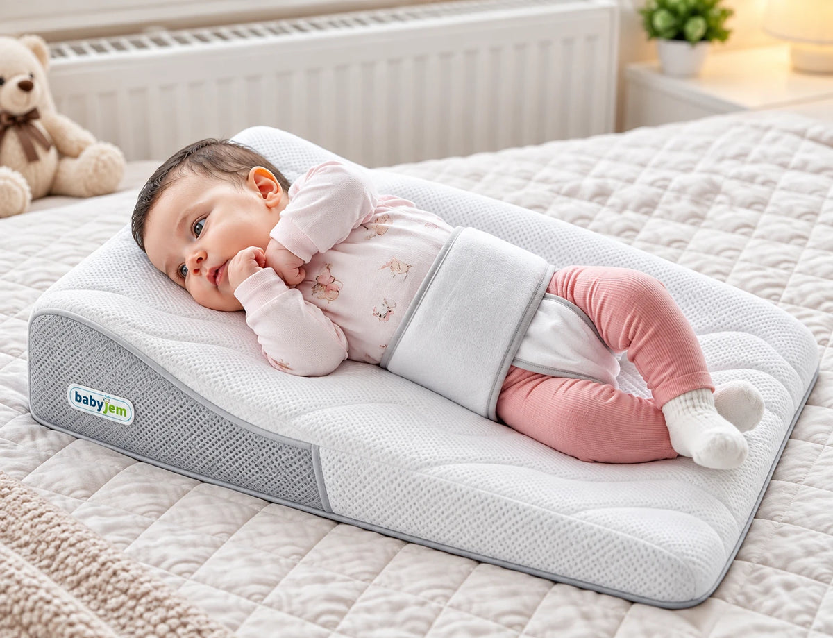 Babyjem Reflux – Jastëk Anti-Reflux me Mbështetje për Bebe