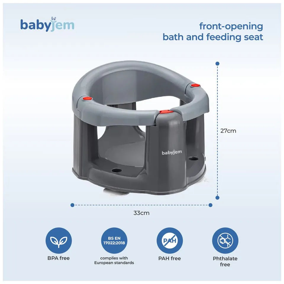 Babyjem Ulëse 2-në-1 për Banjë dhe Ushqim – Anti-Slip me Hapje Përpara