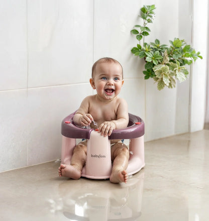 Babyjem Ulëse 2-në-1 për Banjë dhe Ushqim – Anti-Slip me Hapje Përpara