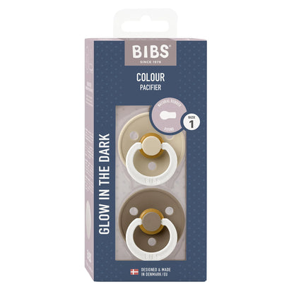 BIBS Colour GLOW Biberon Qetësues që Ndriçon në Errësirë – 2 Copë