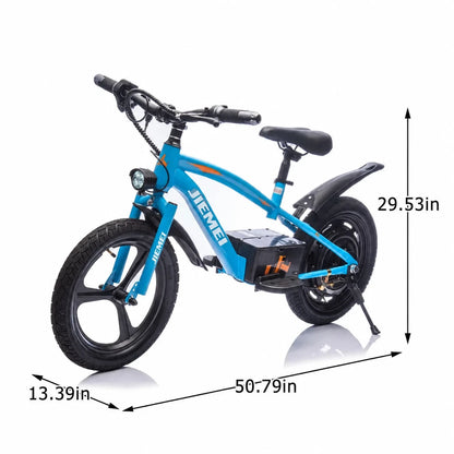 Biçikletë Elektrike 24V 300W për Fëmijë 5–12 Vjeç me Rrota 16″