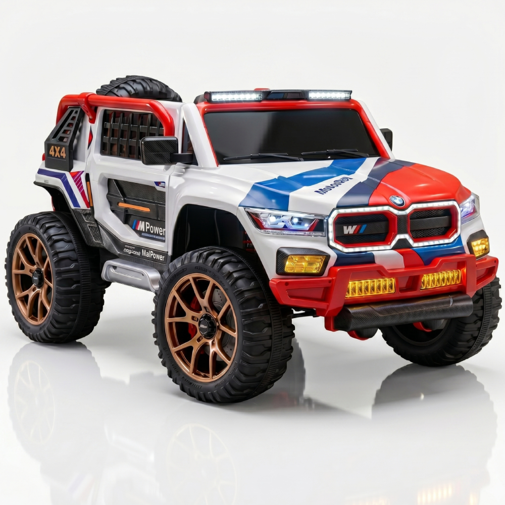 BMW Style M5RR 4WD – Makinë Elektrike 12V me 4 Motorë dhe 2 Ulëse për Fëmijë