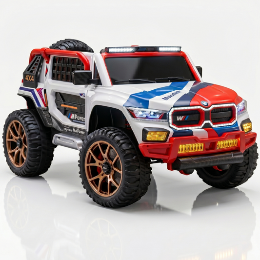 BMW Style M5RR 4WD – Makinë Elektrike 12V me 4 Motorë dhe 2 Ulëse për Fëmijë