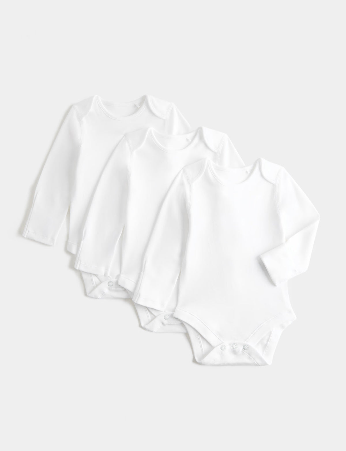 Body me Mëngë të Gjata për Bebe – Set 3 Copë, 100% Pambuk