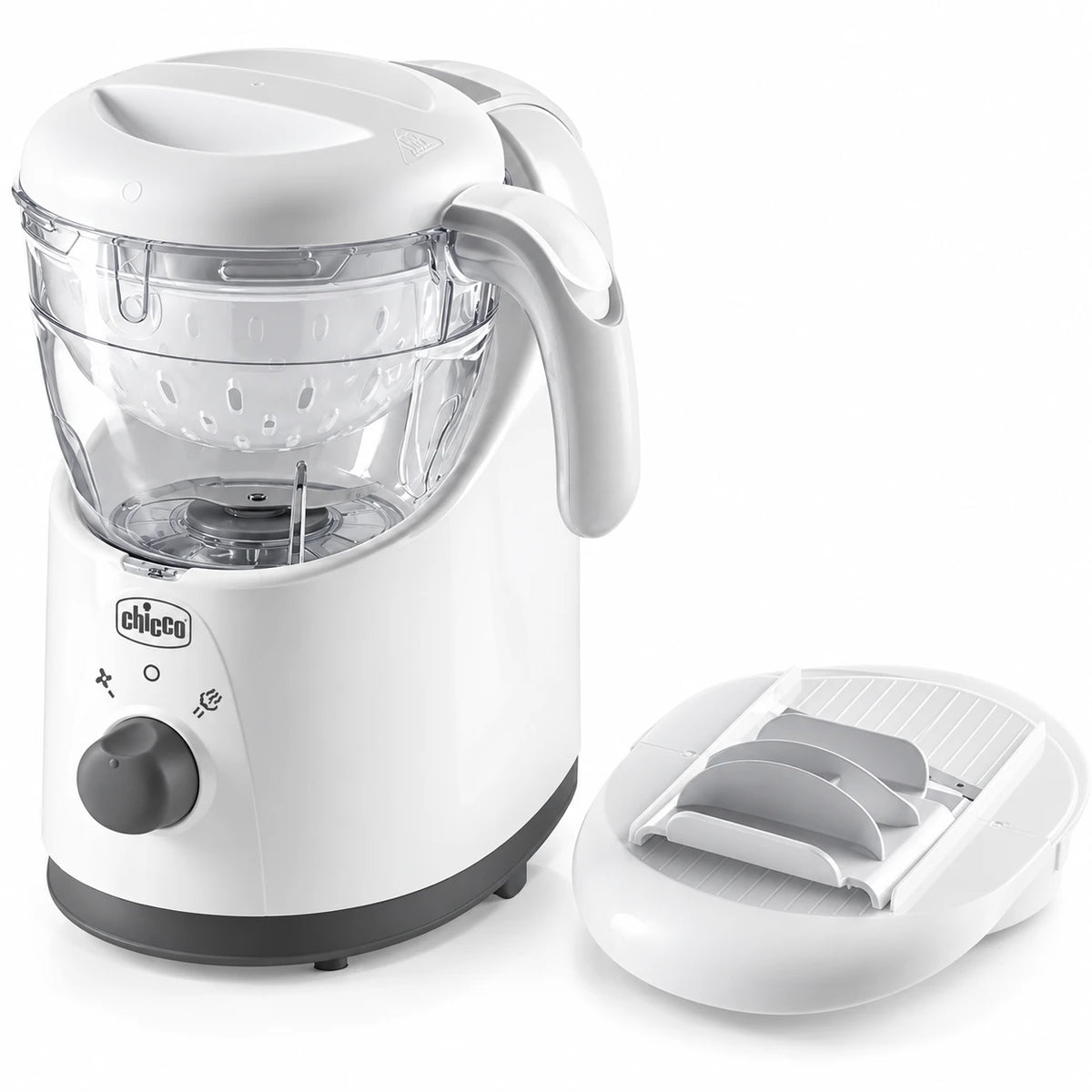 Chicco Easy Meal 4-në-1 – Blender dhe Avullues për Ushqimin e Bebes
