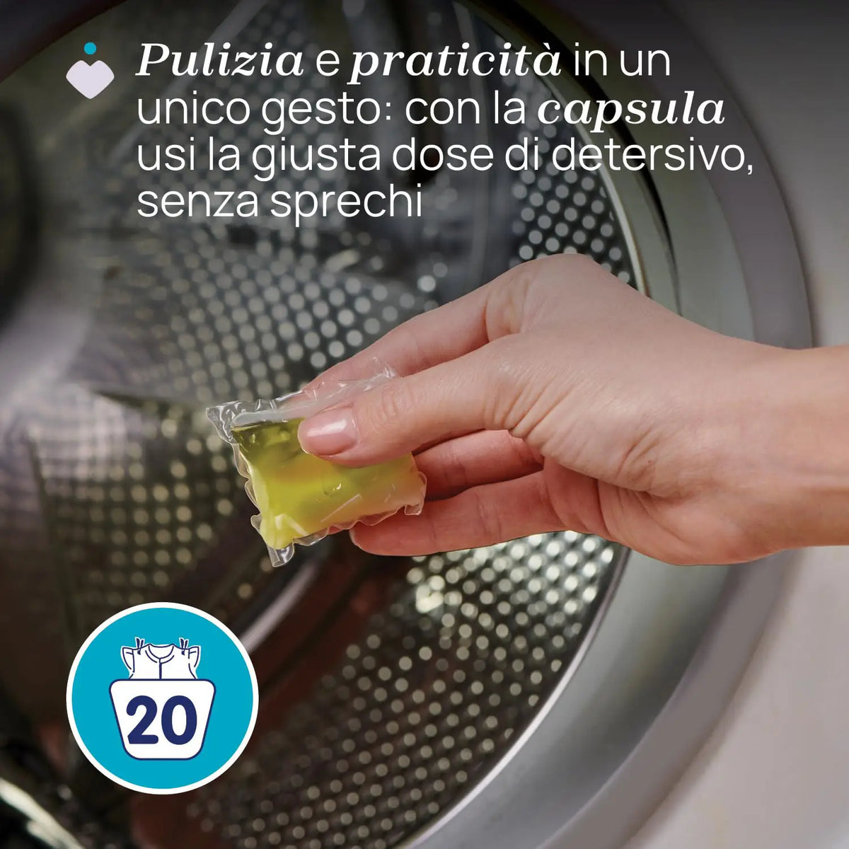 Chicco Sensitive – Kapsula për Larjen e Rrobave 0+, 20 Copë – foto 3
