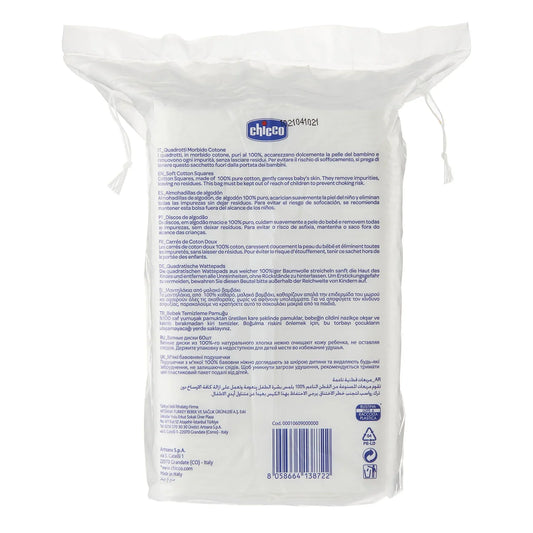 Chicco Soft Cotton Square – Pambuk i Butë Katror për Bebe 0M+ – foto 5