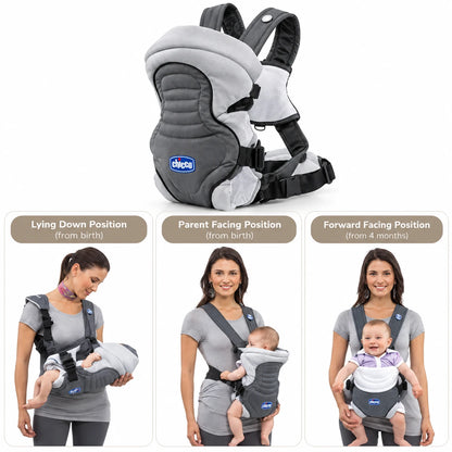 Chicco Soft & Dream – Kangur (Mbajtëse Ergonomike) për Bebe me 3 Pozicione Mbajtjeje