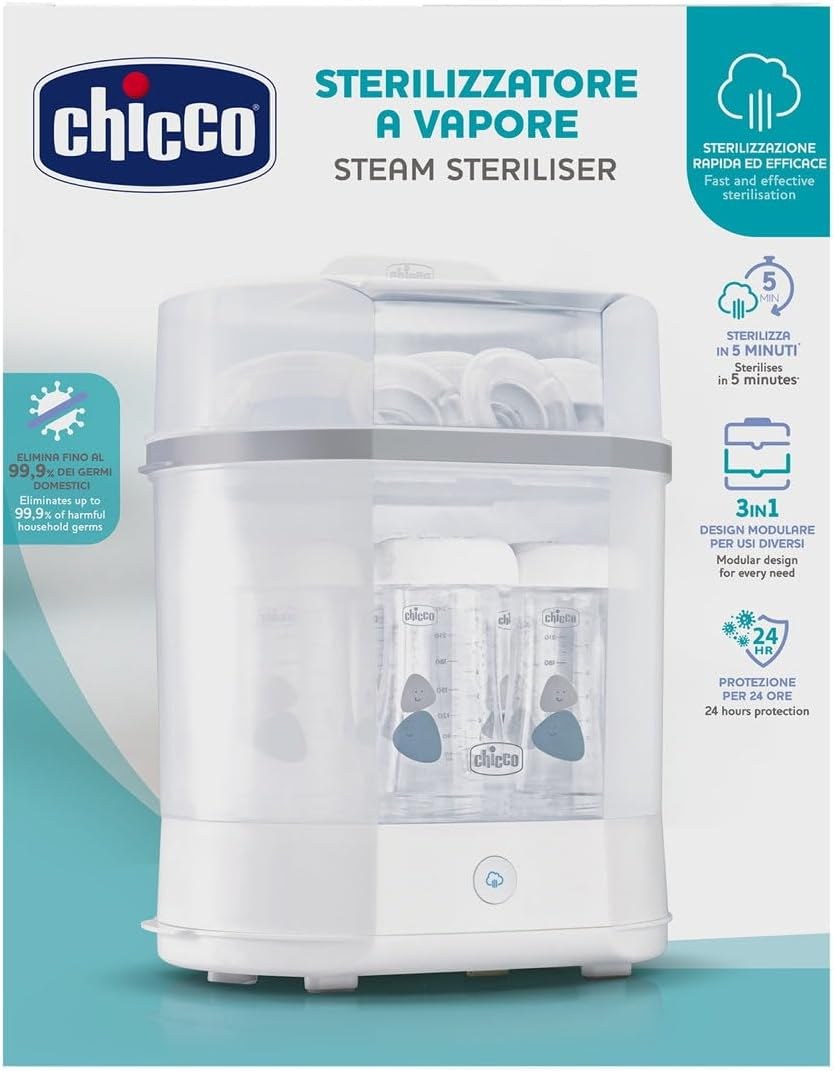 Chicco SterilNatural 3-në-1 – Sterilizues Elektrik