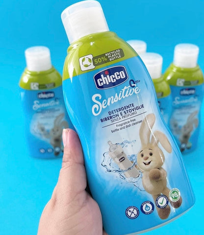 Chicco Sensitive – Detergjent për Shishe dhe Enë të Bebit 0+, 300 ml – foto 3