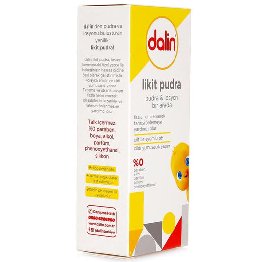 Dalin Pudër e Lëngshme për Bebe 100 ml – Pudër dhe Losion 2-në-1