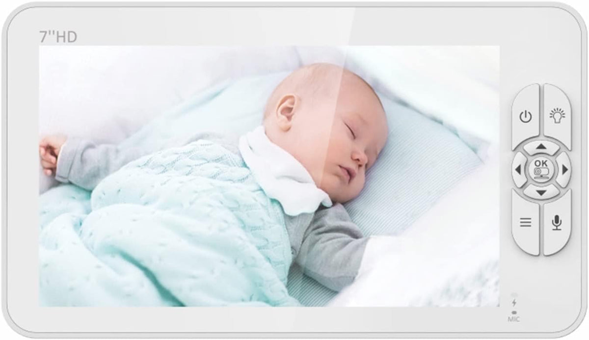 DARMLINK Baby Monitor 7″ HD me 2 Kamera – Night Vision, VOX dhe Zoom 4X