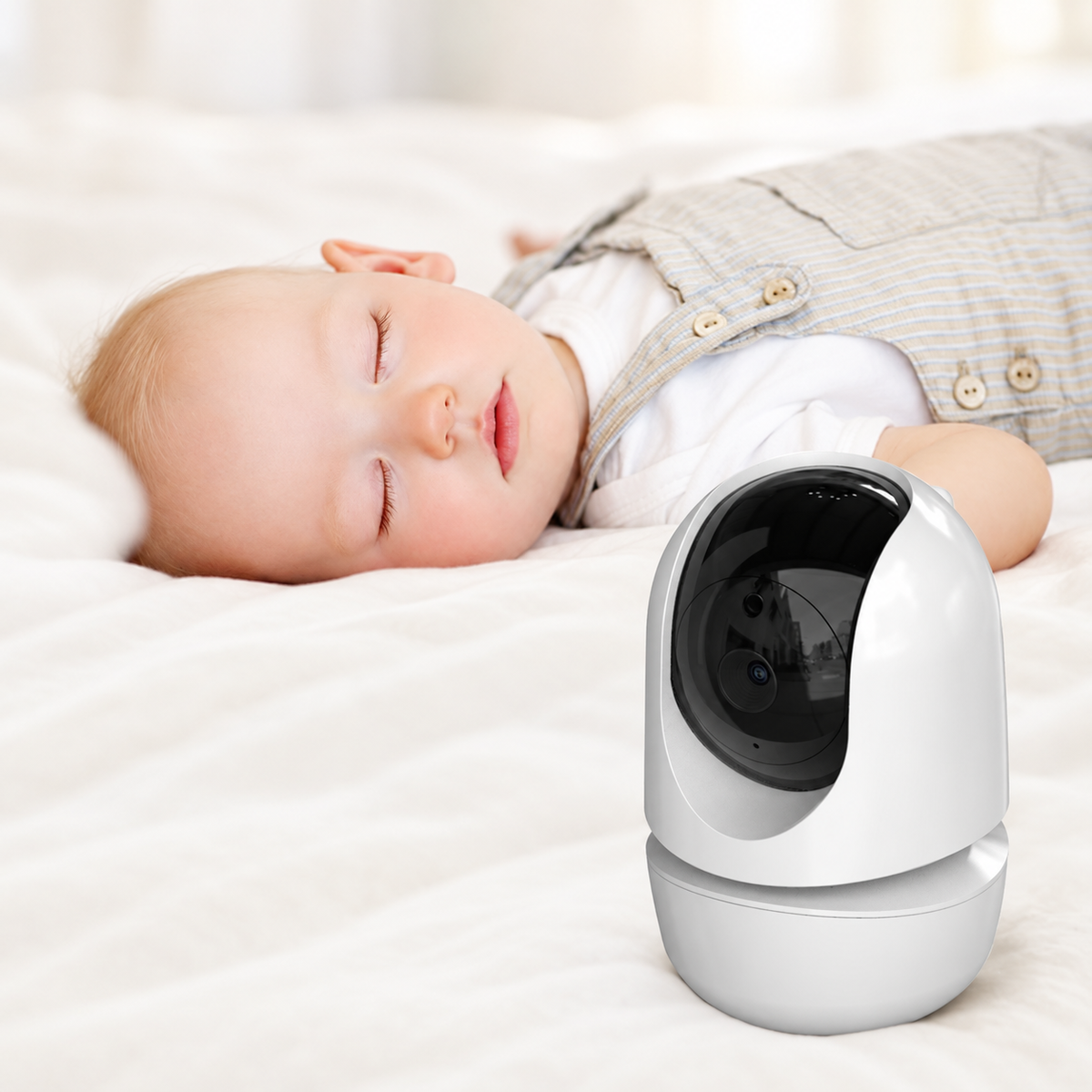 DARMLINK Baby Monitor 7″ HD me 2 Kamera – Night Vision, VOX dhe Zoom 4X