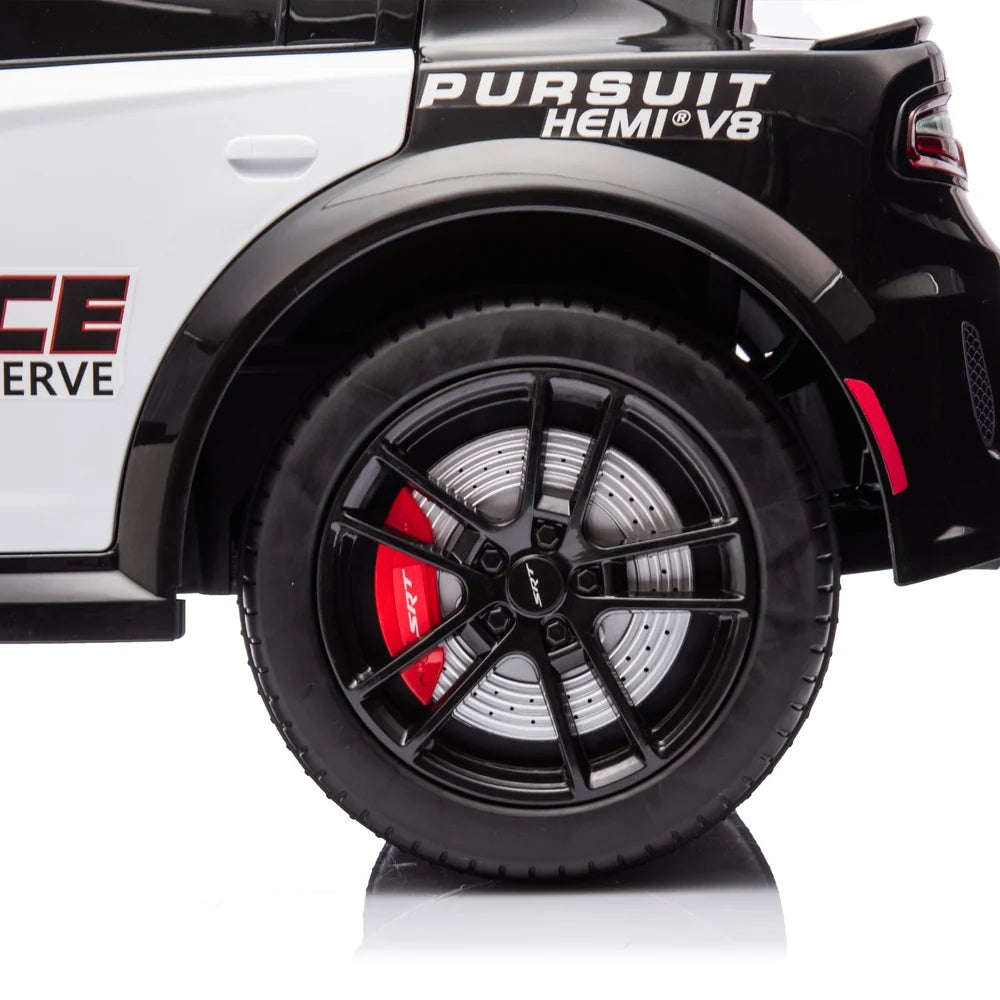 Dodge Charger SRT Police 12V – Makinë Elektrike Policie për Fëmijë me Telekomandë, Drita LED dhe Sirenë