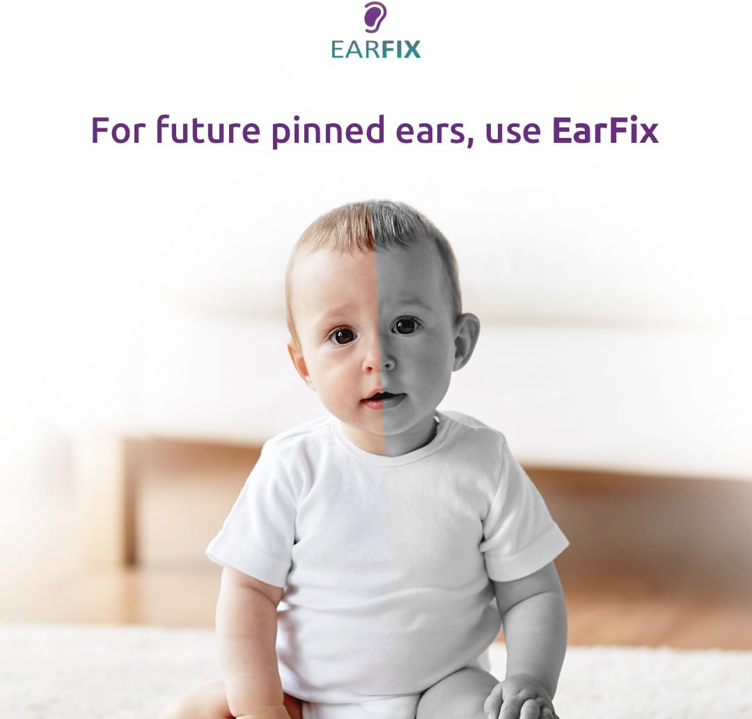 EarFix – Ngjitëse Korrigjuese për Veshët e Bebes, 6 Copë – Hipoalergjike dhe Rezistente ndaj Ujit (3+ Muaj)