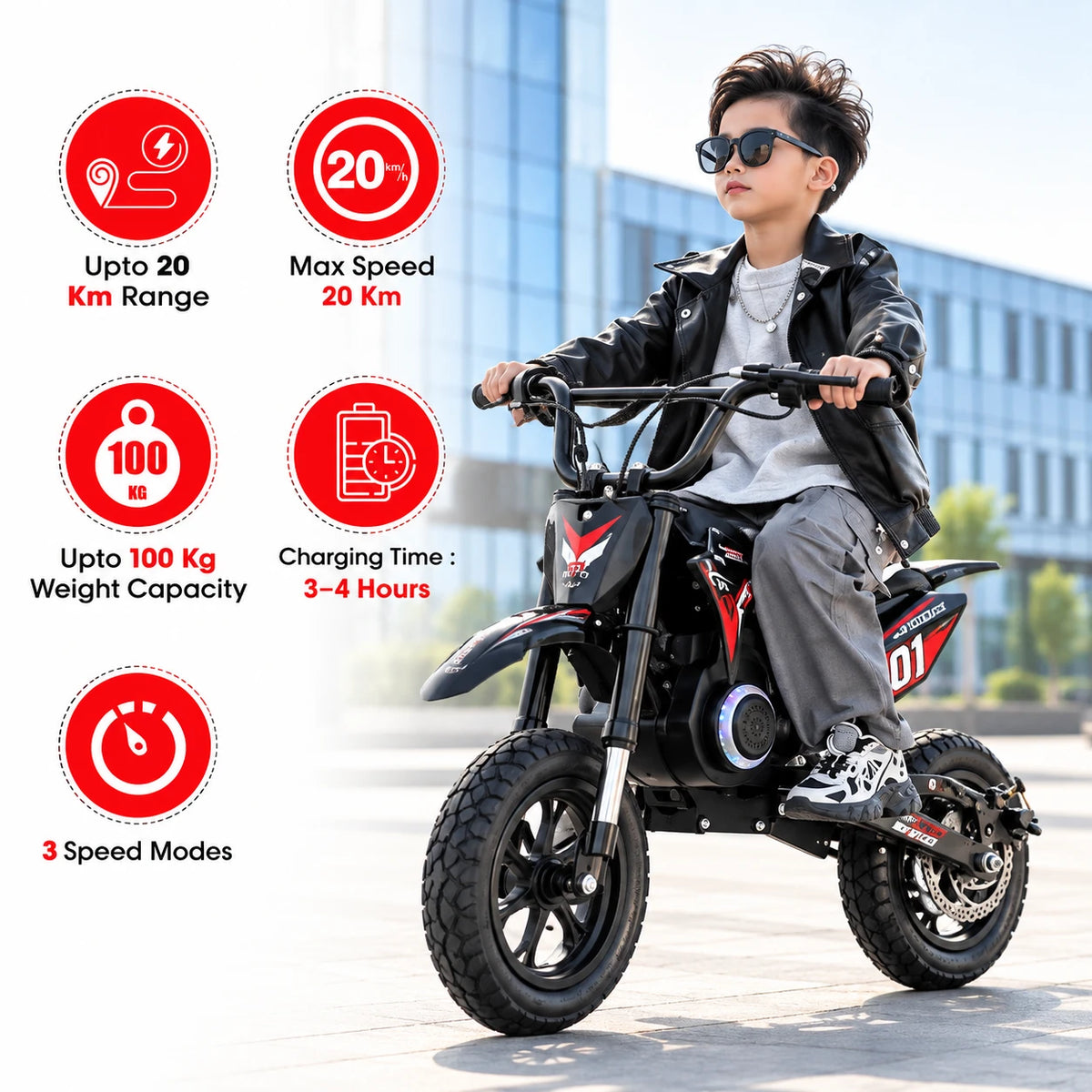 EOX Moto – Motor Elektrik me Bateri Lithium 29.4V, Shpejtësi deri 20 km/h