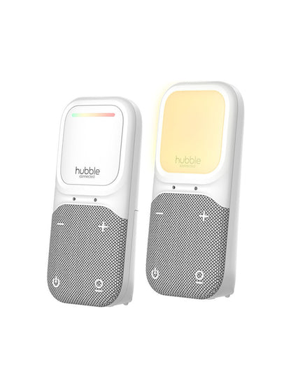 Hubble Sense Glow – Interfon Audio për Bebe me Dritë Nate, VOX dhe Sensor Temperature