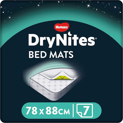 Huggies DryNites – Shtroja Mbrojtëse për Shtrat kundër Lagështisë, 7 Copë (78 × 88 cm)